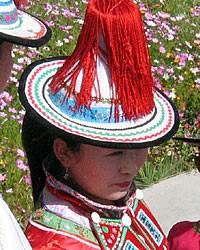 Enger Yugur woman in costume