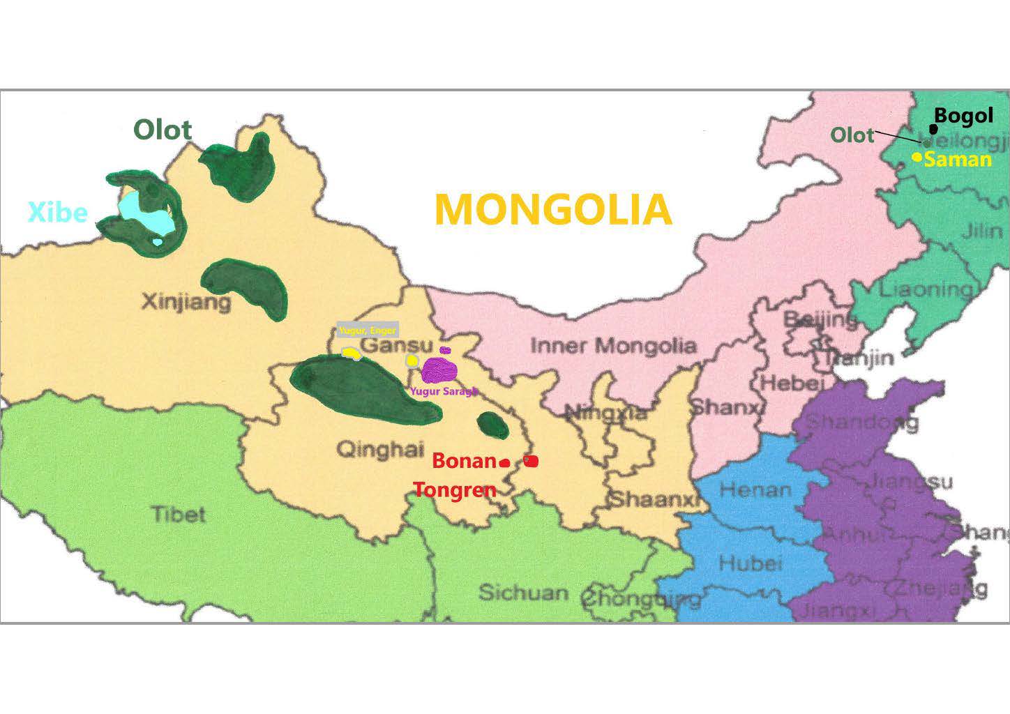 UUPG Map MONG