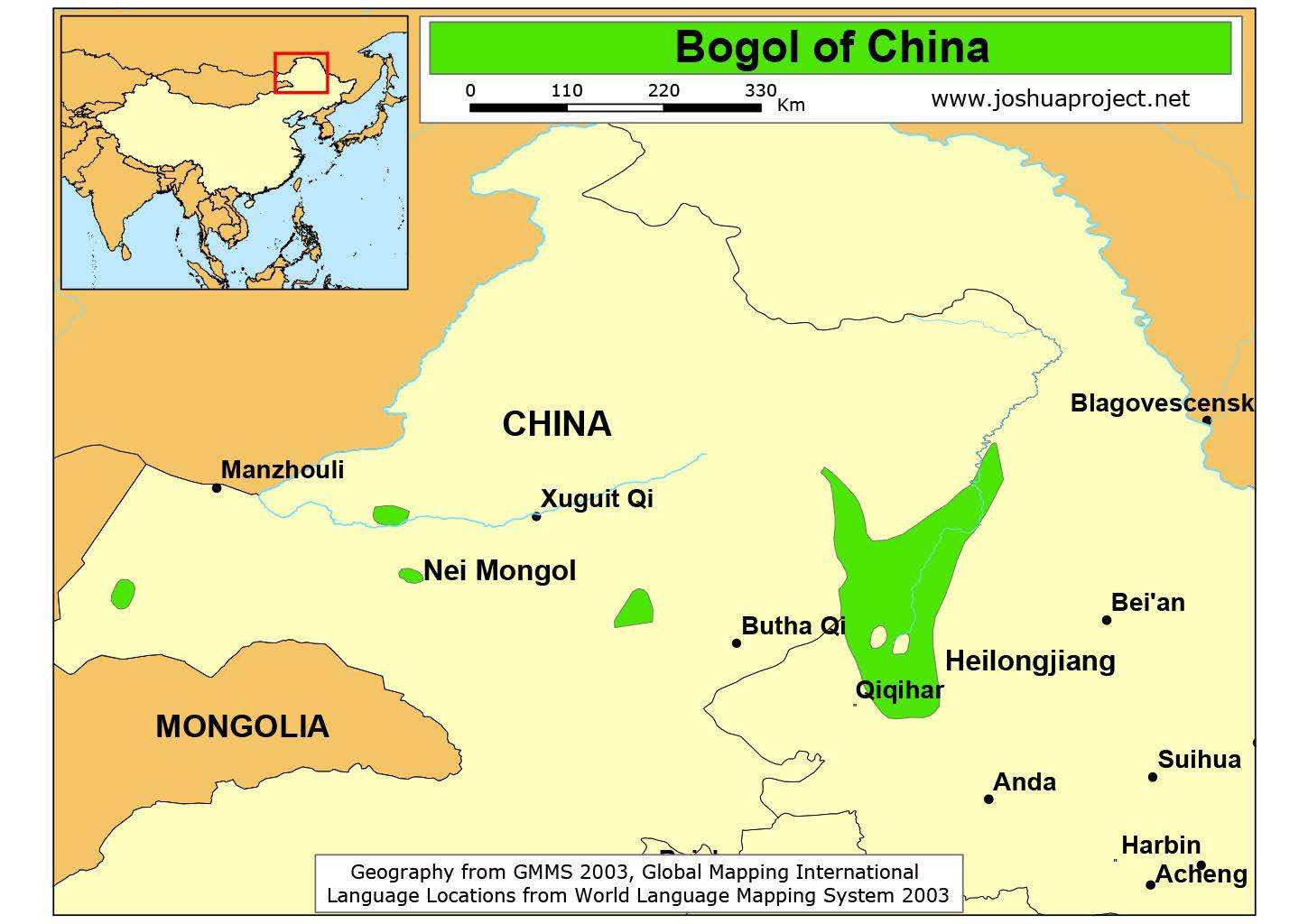 Bogol map MONG