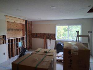 our living room during remodel