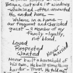 Sam Hogan's Funeral Notes pg. 2